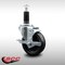 Service Caster 4'' SS Phenolic Swivel 1-1/8'' Expanding Stem Caster with Brake SCC-SSEX20S414-PHS-TLB-118 - alternate 2